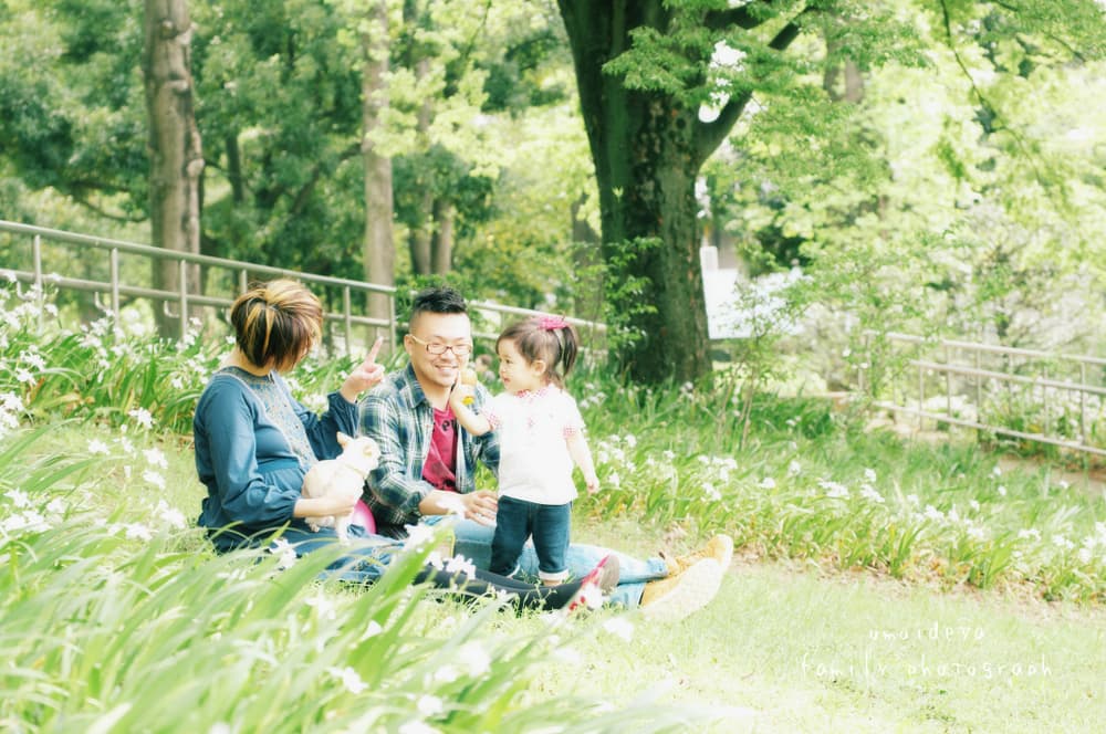 雰囲気の良い家族写真