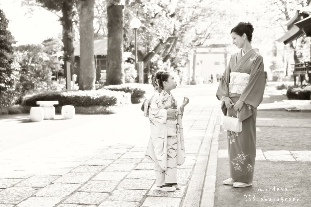 お母さんとのカット
